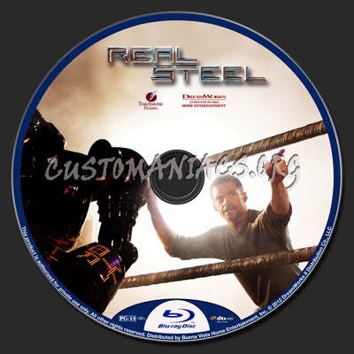 Real Steel blu-ray label