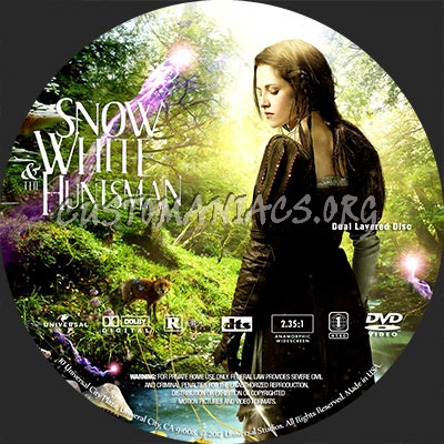 Snow White & the Huntsman dvd label