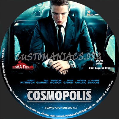 Cosmopolis dvd label