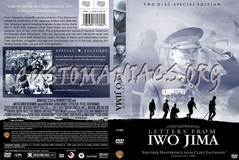 Letters from Iwo Jima dvd cover