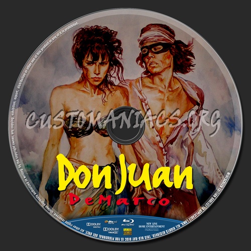 Don Juan De Marco blu-ray label