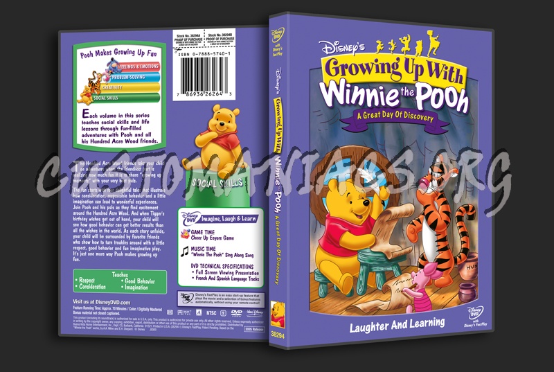 Growing Up With Winnie the Pooh: A Great Day of Discovery dvd cover