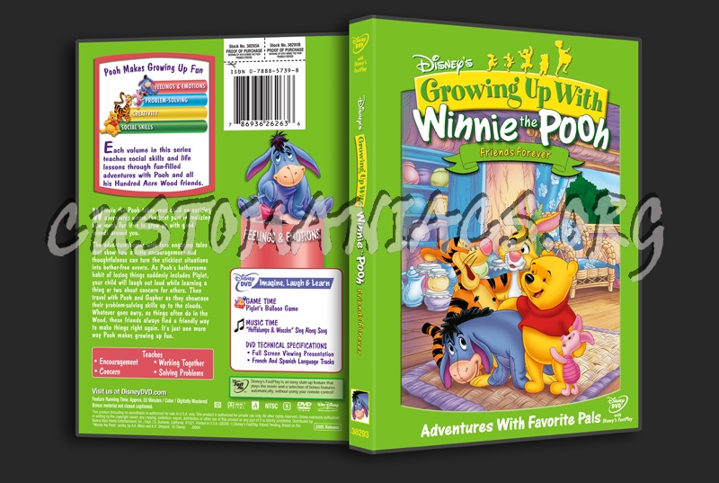 Growing Up With Winnie the Pooh: Friends Forever dvd cover
