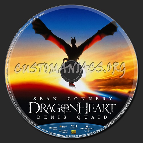 Dragonheart blu-ray label