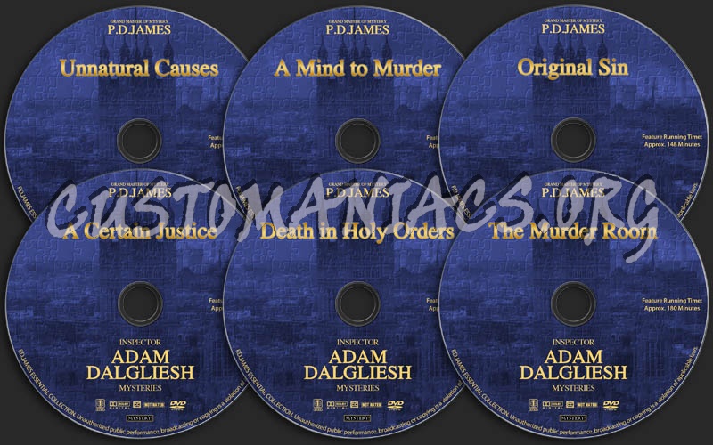 Inspector Adam Dalgliesh Mysteries - Vol. 3 dvd label