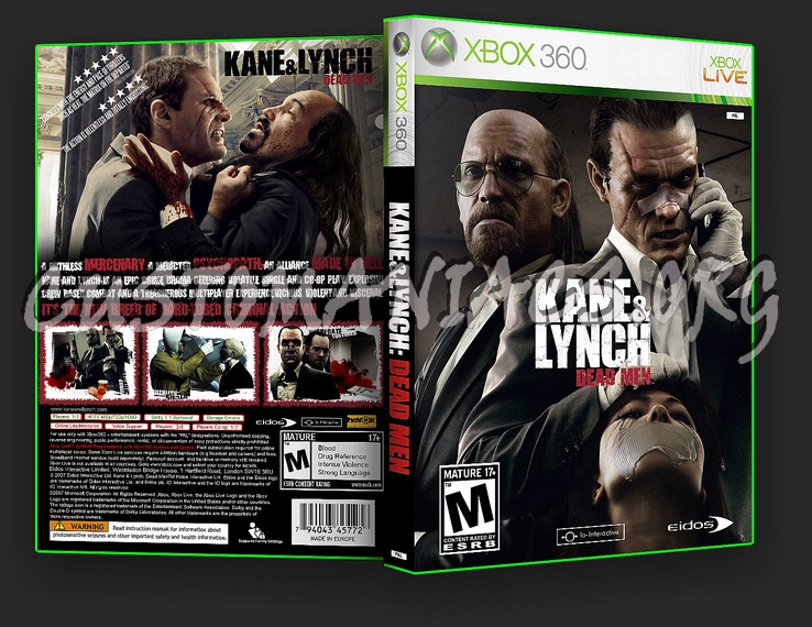 Kane & Lynch Dead Men dvd cover