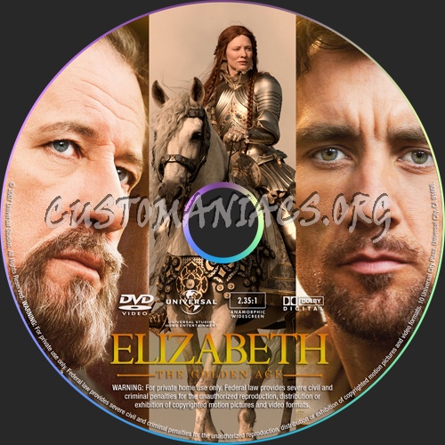 Elizabeth the Golden Age dvd label