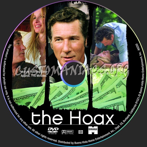The Hoax dvd label