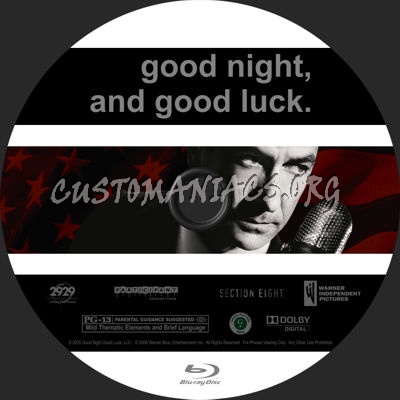 Good Night and Good Luck blu-ray label - DVD Covers & Labels by