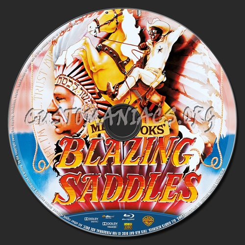 Blazing Saddles blu-ray label