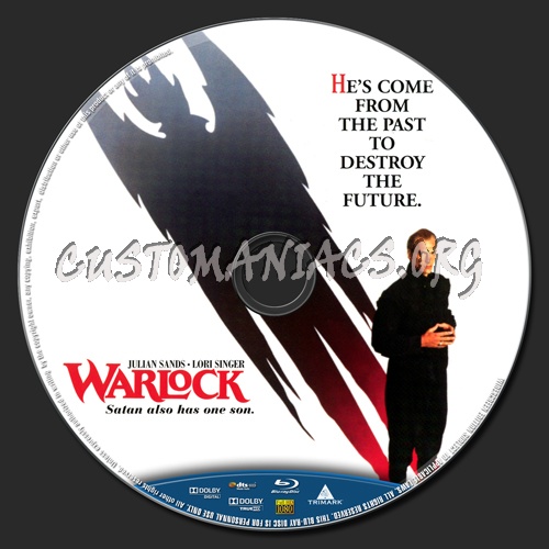 Warlock (1989) blu-ray label