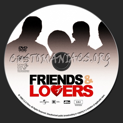 Friends & Lovers dvd label