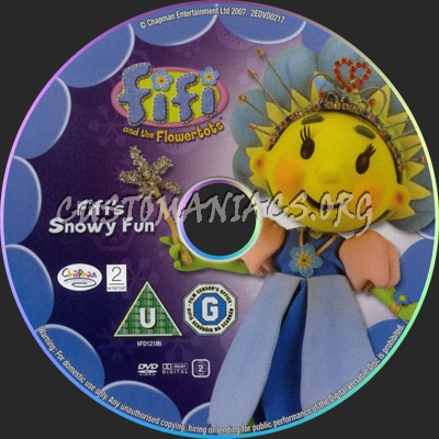 Fifi And The Flowertots Fifis Snowy Fun dvd label