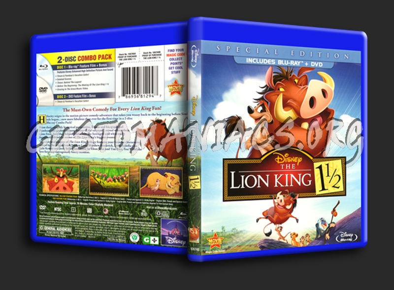 The Lion King 1 blu-ray cover