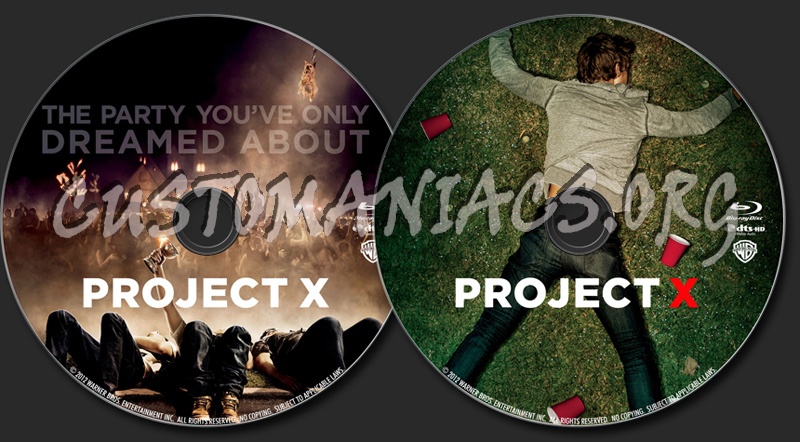 Project X blu-ray label