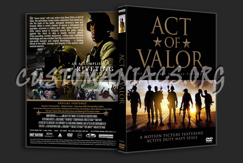 Act of Valor dvd cover