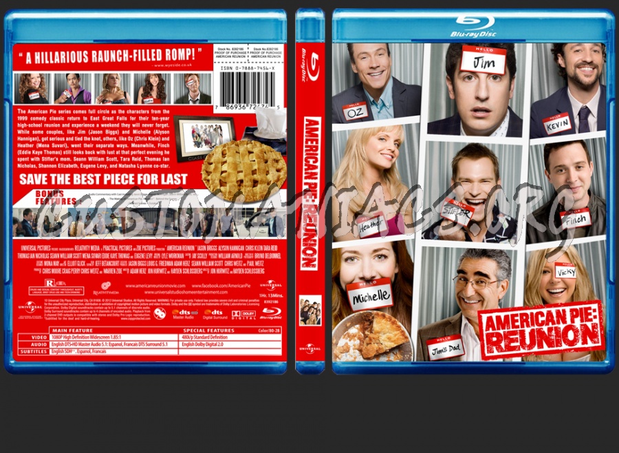 American Pie: Reunion / American Reunion blu-ray cover