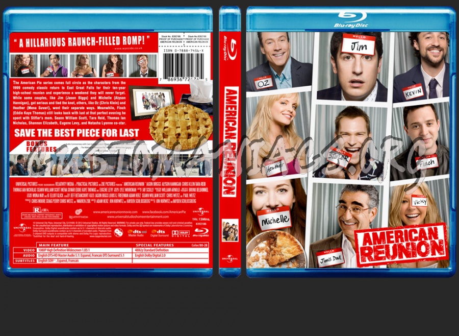 American Pie: Reunion / American Reunion blu-ray cover