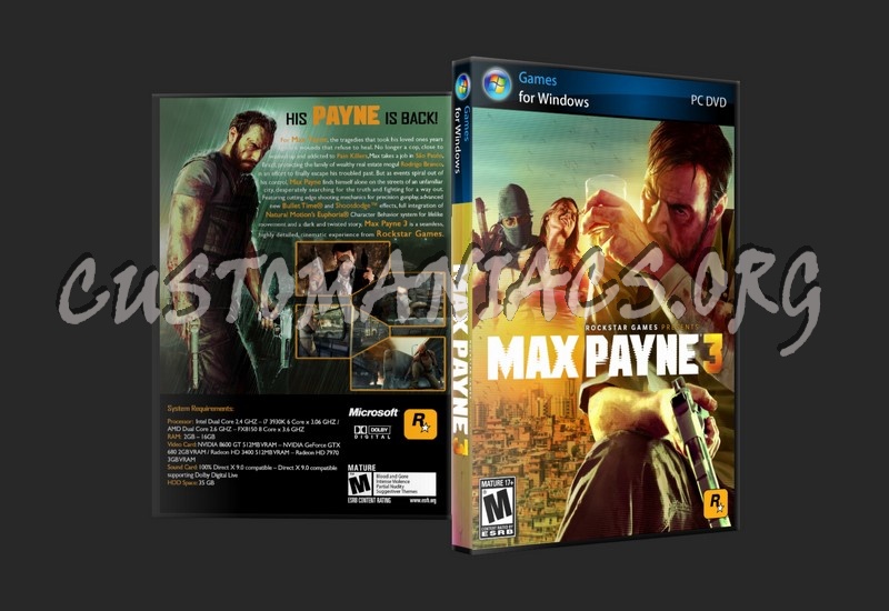 Max Payne 3 dvd cover