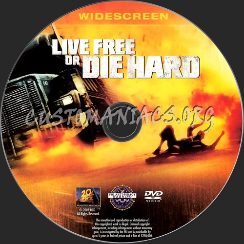 Live Free or Die Hard dvd label