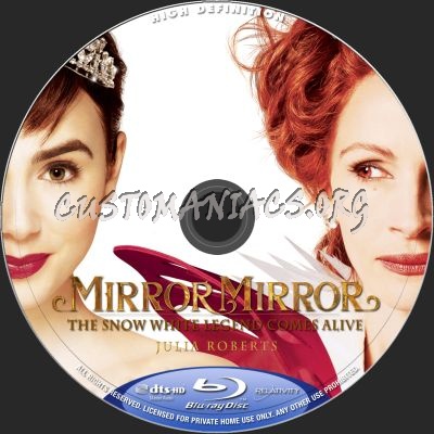 Mirror Mirror blu-ray label