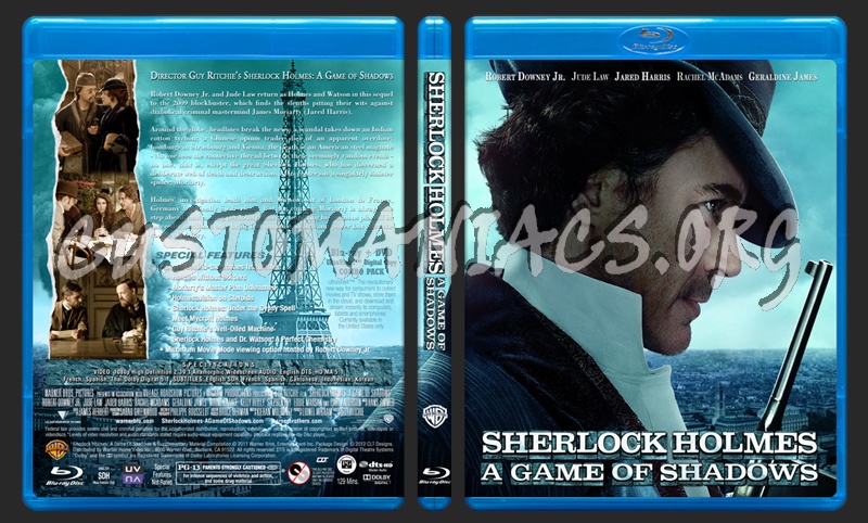 Sherlock Holmes: A Game Of Shadows blu-ray cover