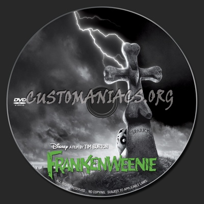 Frankenweenie dvd label