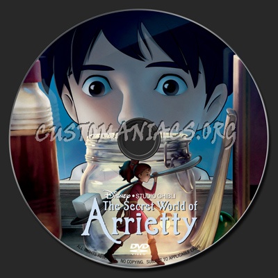 The Secret World Of Arrietty dvd label