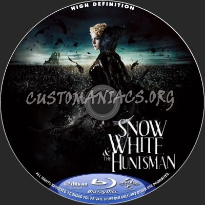 Snow White And The Huntsman blu-ray label