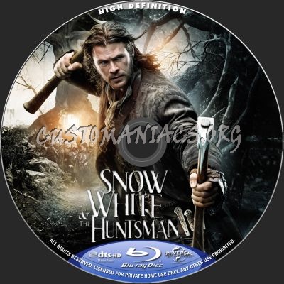 Snow White And The Huntsman blu-ray label