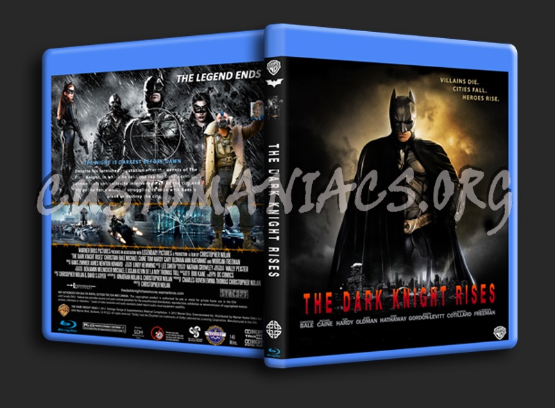 The Dark Knight Rises blu-ray cover