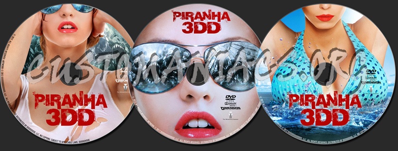 Piranha 3DD dvd label