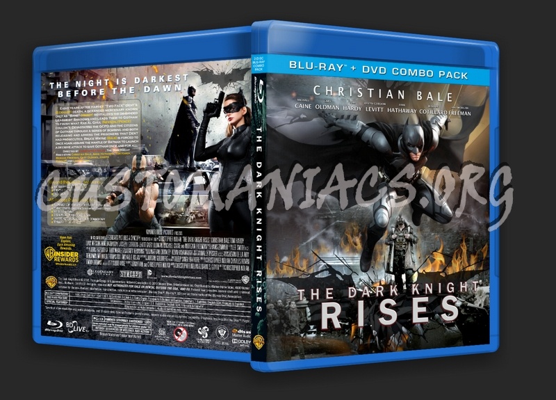 The Dark Knight Rises (2012) blu-ray cover