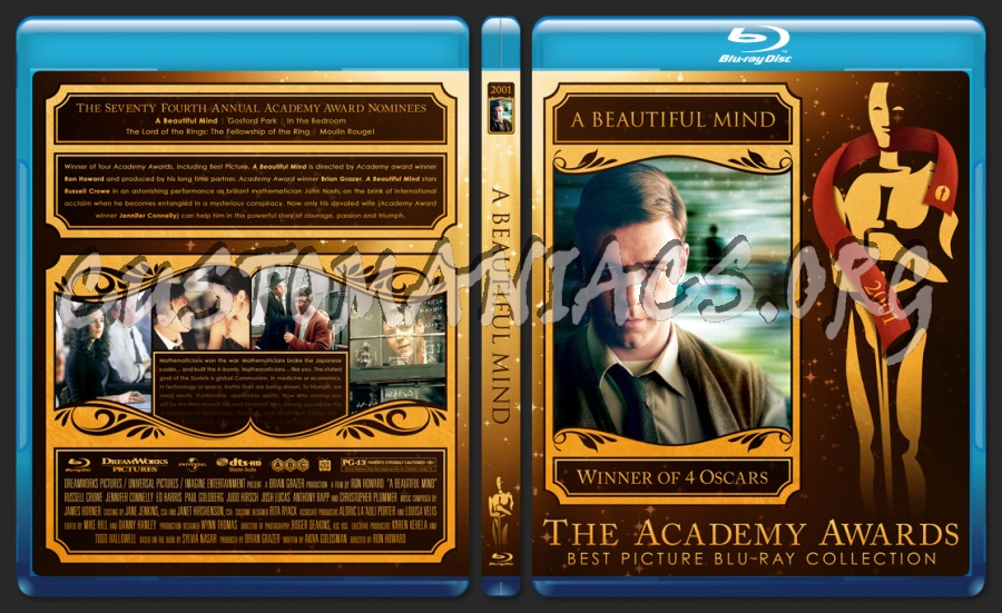 A Beautiful Mind - 2001 - Academy Awards Collection blu-ray cover