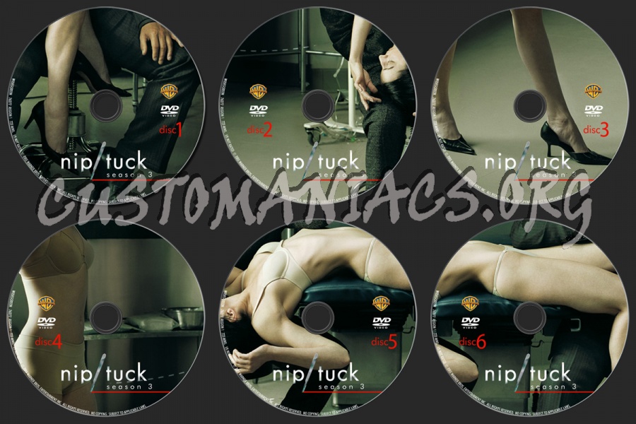 Nip Tuck Season 3 dvd label