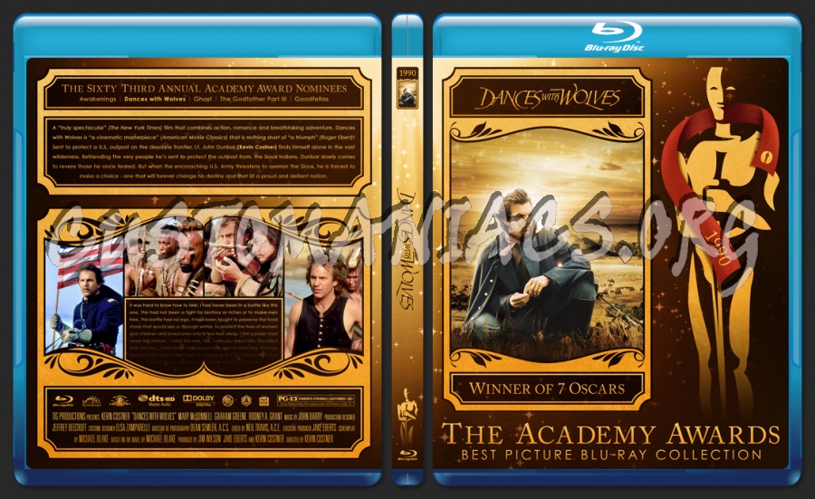 Dances with Wolves - 1990 - Academy Awards Collection blu-ray cover