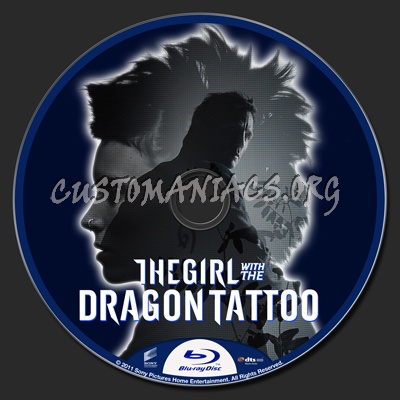 The Girl With The Dragon Tattoo blu-ray label
