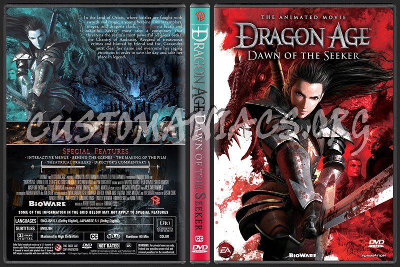 Dragon Age: Dawn Of The Seeker dvd cover