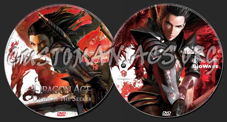 Dragon Age: Dawn Of The Seeker dvd label