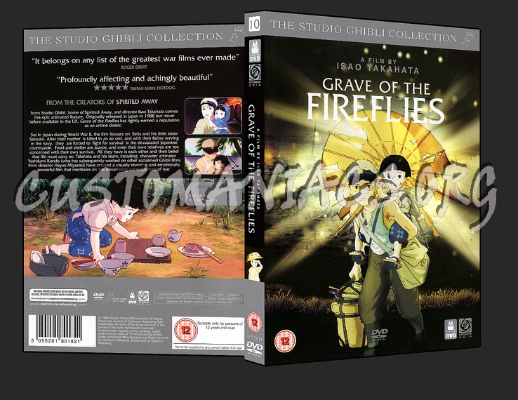 Grave of the Fireflies dvd cover