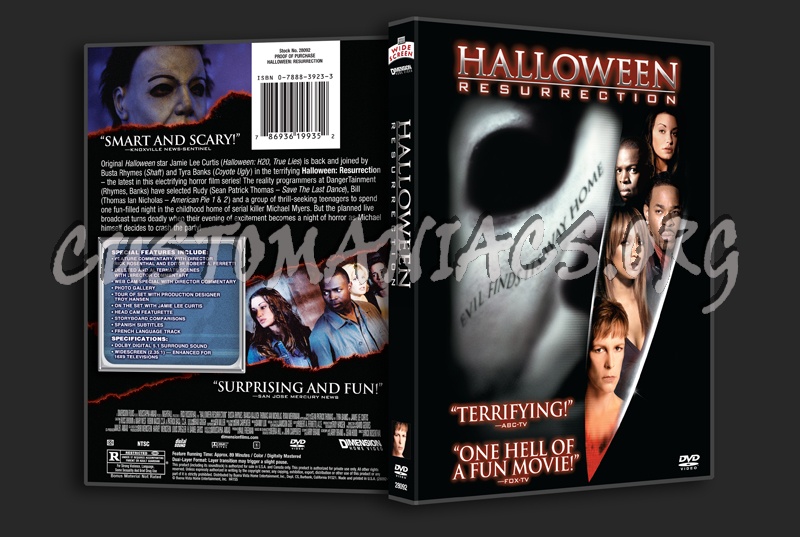 Halloween Resurrection dvd cover