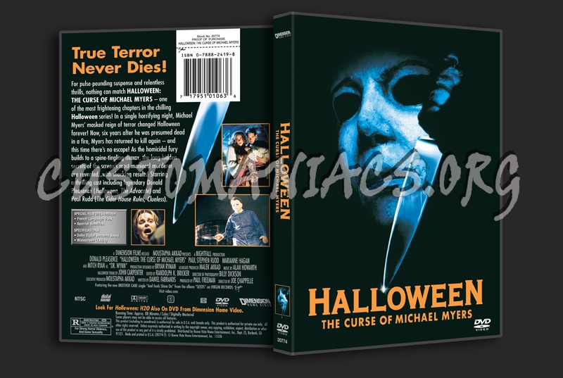 Halloween The Curse of Michael Myers dvd cover