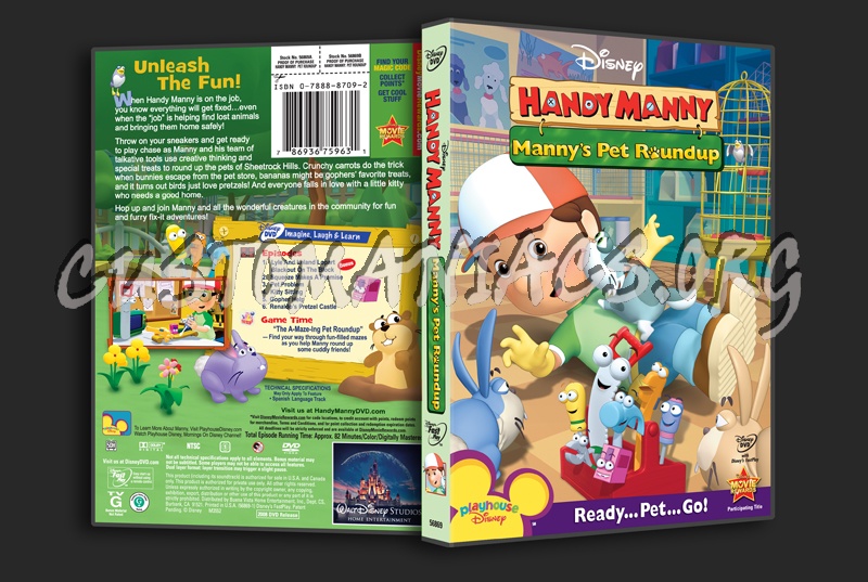 Handy Manny Manny's Pet Roundup dvd cover