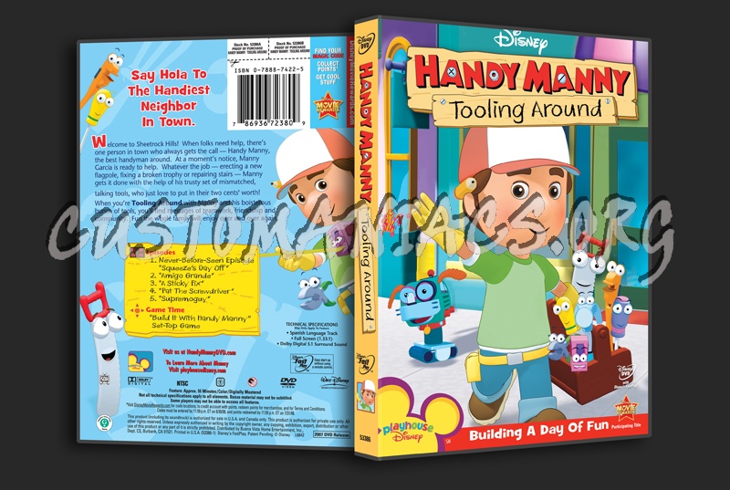 Handy Manny Tooling Around dvd cover
