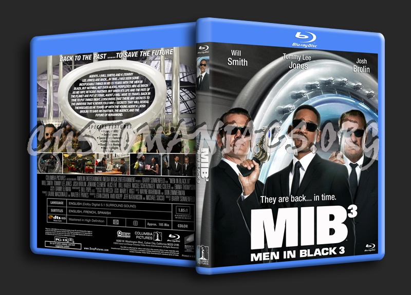 Men In Black III (3) blu-ray cover