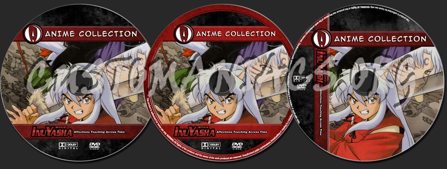 Anime Collection Inuyasha Movie 1 Affections Touching Across Time dvd label