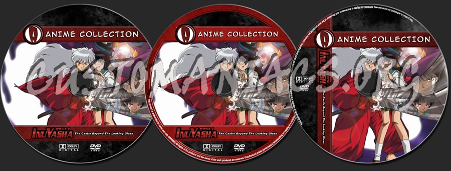 Anime Collection Inuyasha Movie 2 The Castle Beyond The Looking Glass dvd label