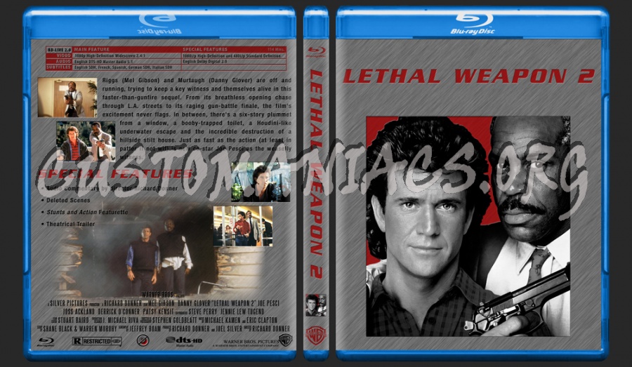 Lethal Weapon 2 blu-ray cover