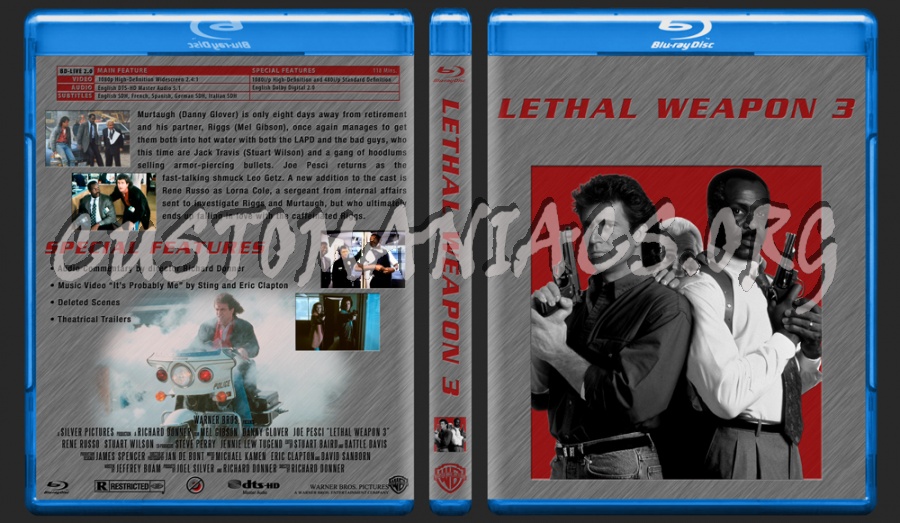 Lethal Weapon 3 blu-ray cover