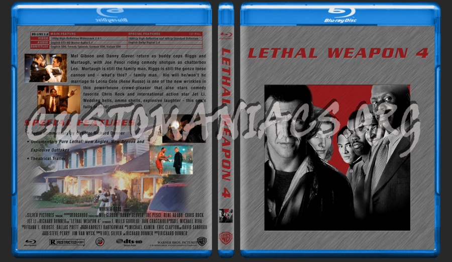 Lethal Weapon 4 blu-ray cover